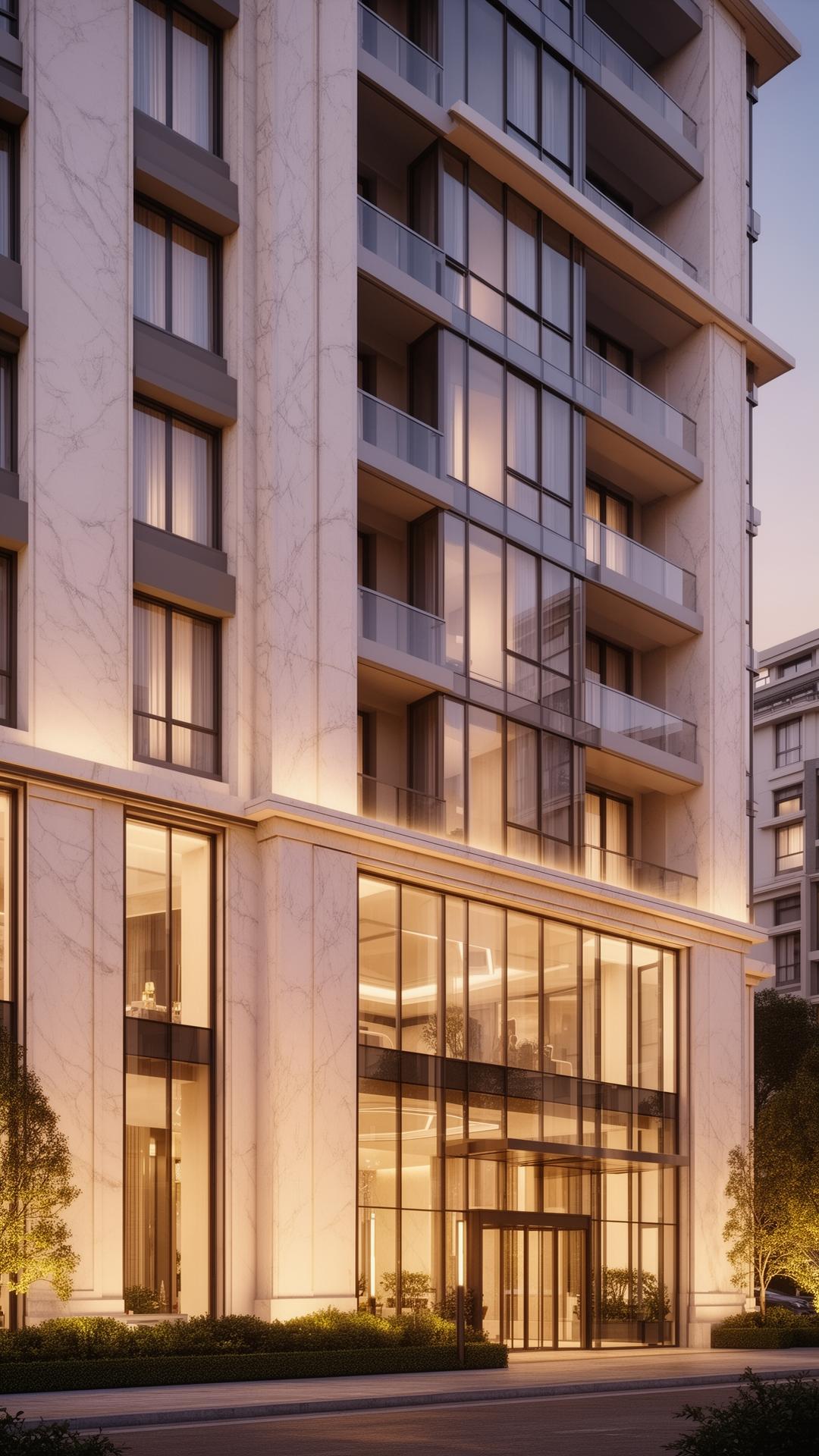Luxury residential facade